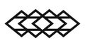 Abstract Geometric Pattern, Interlocking Shapes. vector design Generative AI Royalty Free Stock Photo