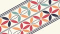 Abstract geometric pattern of interlocking triangular shapes, vector design Generative AI Royalty Free Stock Photo