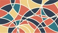 Abstract geometric pattern with intersecting lines and forms, vector design Generative AI Royalty Free Stock Photo