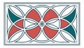 Abstract Geometric Pattern: Intersecting Shapes Tile Design, vector design Generative AI Royalty Free Stock Photo