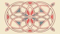 Abstract geometric pattern with intricate interlocking circular shapes art. vector design Generative AI Royalty Free Stock Photo