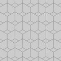 Modern Geometric lines hexagon pattern background.