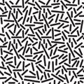 Abstract geometric pattern with lines. Stylish texture in black and white color. Royalty Free Stock Photo
