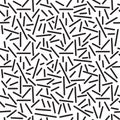 Abstract geometric pattern with lines. Stylish texture in black and white color. Royalty Free Stock Photo