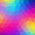Abstract geometric pattern of multicolored, interconnected Royalty Free Stock Photo