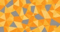 Abstract Geometric Pattern of Orange and Gray Polygons Royalty Free Stock Photo