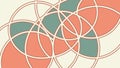 Abstract geometric pattern, overlapping shapes, vibrant and dynamic design. vector design Generative AI Royalty Free Stock Photo