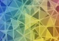 Abstract geometric pattern with overlapping transparent triangles. Royalty Free Stock Photo