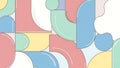 Abstract Geometric Pattern, Pastel Colors Background, Modern Design Royalty Free Stock Photo