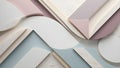 An abstract geometric pattern with pastel tones, propose for background Royalty Free Stock Photo