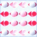 Abstract Geometric Pattern in Pink and White Royalty Free Stock Photo