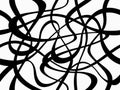 Abstract geometric pattern with Random chaotic lines