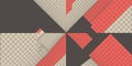 Abstract geometric pattern in red and black Vector Royalty Free Stock Photo