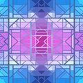 Abstract geometric pattern, seamless vector wallpaper Royalty Free Stock Photo