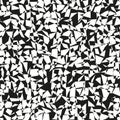 Abstract geometric pattern. Sharp chaotic pieces. Broken glass Vector. Black white mosaic tile. Royalty Free Stock Photo