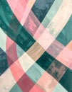 Abstract Geometric Pattern Soft Pink Teal and White Stripes Diagonal Overlay Royalty Free Stock Photo