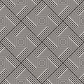 Abstract geometric pattern with stripes, lines. Seamless vector ackground. Black and white lattice texture. Royalty Free Stock Photo