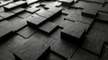 Abstract geometric pattern of textured black squares Royalty Free Stock Photo