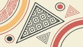 Abstract Geometric Pattern with Triangle Shapes, vector design Generative AI Royalty Free Stock Photo