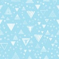 Abstract geometric pattern with triangles of different shapes. Seamless texture. Hand drawn background Royalty Free Stock Photo