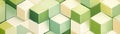 Abstract Geometric Pattern with Various Shades of Green Blocks Royalty Free Stock Photo