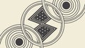 Abstract Geometric Pattern Vector Design, Modern and Interconnected, vector design Generative AI Royalty Free Stock Photo