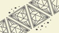 Abstract geometric pattern vector: modern design with interconnected triangular shapes, dynamic art, vector design Generative AI Royalty Free Stock Photo