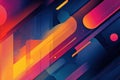 Abstract Geometric Pattern with Vibrant Colors and Shapes