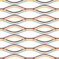 Abstract geometric pattern with wavy lines Interlacing rounded stripes design Seamless vector background Abstract pattern Royalty Free Stock Photo