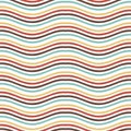 Abstract geometric pattern with wavy lines Interlacing rounded stripes design Seamless vector background Abstract pattern Royalty Free Stock Photo