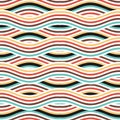 Abstract geometric pattern with wavy lines Interlacing rounded stripes design Seamless vector background Abstract pattern Royalty Free Stock Photo
