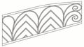 Abstract Geometric Patterned Border, vector design Generative AI Royalty Free Stock Photo
