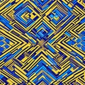 1853 Abstract Geometric Patterns: An artistic and modern background featuring abstract geometric patterns with intricate shapes,