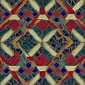 1853 Abstract Geometric Patterns: An artistic and modern background featuring abstract geometric patterns with intricate shapes,