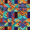 561 Abstract Geometric Patterns: A contemporary background featuring abstract geometric patterns in vibrant and harmonious color Royalty Free Stock Photo