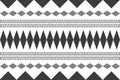 Abstract geometric patterns with mountain patterns repeat a seamless vector black and white texture background Royalty Free Stock Photo