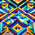 1144 Abstract Geometric Patterns: A vibrant and dynamic background featuring abstract geometric patterns in bold and captivating