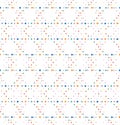 Abstract geometric polka dot seamless vector pattern. Colorful optic illusion do