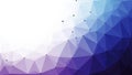 Abstract Geometric Polygonal Background with Gradient Blue and Purple Hues Royalty Free Stock Photo