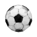 Abstract geometric polygonal football. Soccer