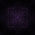 Abstract geometric purple mandala Royalty Free Stock Photo