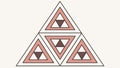 Abstract Geometric Pyramids: Modern Complex Design Vector, vector design Generative AI Royalty Free Stock Photo