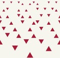 Abstract geometric red graphic design triangles 3d perspective pattern