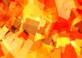Abstract geometric red and yellow chaotic background