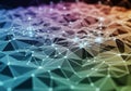 Abstract geometric representation featuring a network of Royalty Free Stock Photo