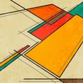 Abstract geometric retro colourful background Royalty Free Stock Photo