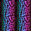 Abstract geometric seamless arrows pattern for fabrics and linens and wrapping paper and kids clothes print