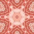 Seamless floral ornament pink red brown centered Royalty Free Stock Photo