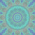 Seamless circle ornament turquoise red purple
