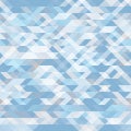 Abstract geometric seamless background. Pale blue geometric shapes mosaic. Futuristic polygon pattern